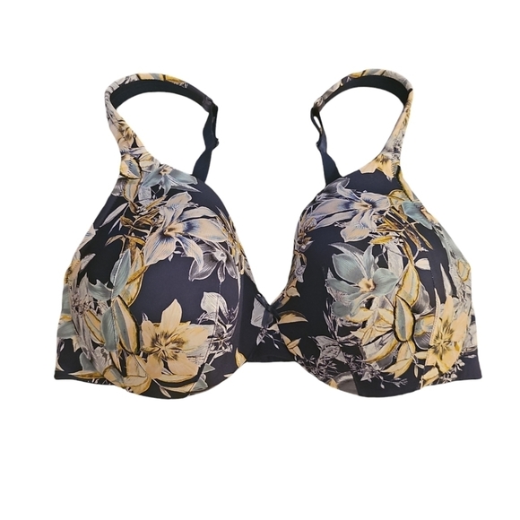 Cacique Lightly lined full coverage underwire floral bra sz 36DD WL231 - Picture 1 of 6